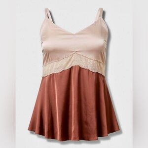 Torrid Pink and Brown Camisole